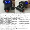 KOOBOOK 1Pcs 12V-72V E-Bike Universal Thumb Throttle LED Display Voltage