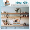AceOrbit Starfish Coastal Utensil Holder, Beach Kitchen Decor, Blue