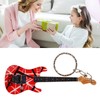Guitar Keychain Portable Cute Mini Guitar Pendant Key Chain Ring