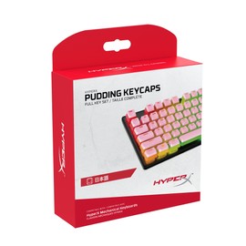 HyperX 644H8AA#ABJ ABS Pudding Key Top, Full 108 Key Set, Pink (Japanese Arrangement)