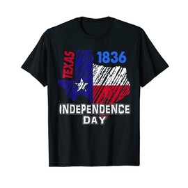 Texas Independence Day Historical State 1836 Texas Flag Women Kids Men T-Shirt
