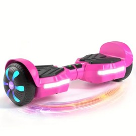 Self Balancing Scooters with Bluetooth & Corlorful LED Lights, Gifts for Kids & Adults & Girls & Boys, for All Ages (Red-K1)