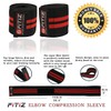 FITIZ Elbow Wraps for Weight Lifting Support and Compression -
