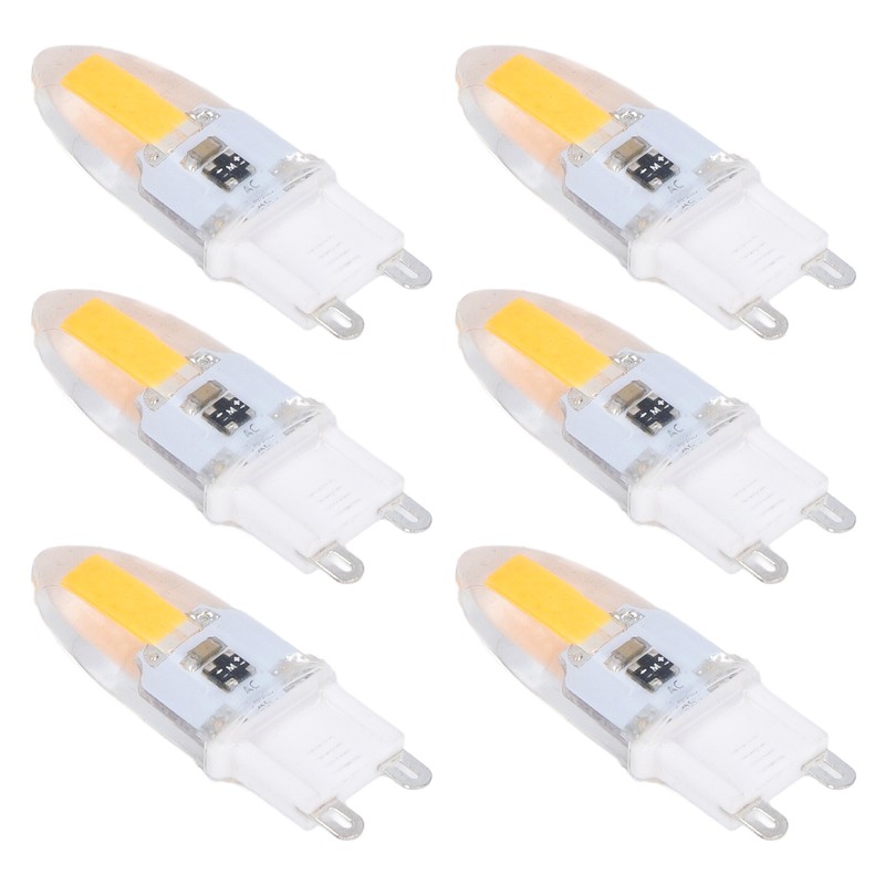 6PCS G9 LED COB Light Bulb 500LM Ceiling Lamp Bulb