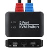 2‑Port KVM Switch USB 2.0 HDMI Umschalter for Windows/IOS/OS X/Linux/Netware/Unix/Android