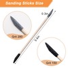 20 Pcs Sanding Stick Double End Matchsticks Sanding Twigs Coolrunner