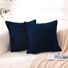 Linecooo Corduroy Navy Throw Pillow Covers Set of 2 Striped