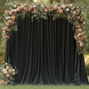 Wokceer Black Backdrop Curtain for Parties 10x10FT Photo Backdrop Drapes