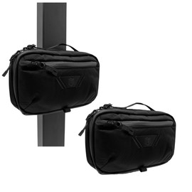 Magnetic Bag Company - Black Fanny Bag Sling Chest Bag for Men and Women | Magnetic Gym Bag for Gym, Travel, Work, and Sports | Keep Your Items Off the Dirty Gym Floor with Magnetic Attachment, Black,