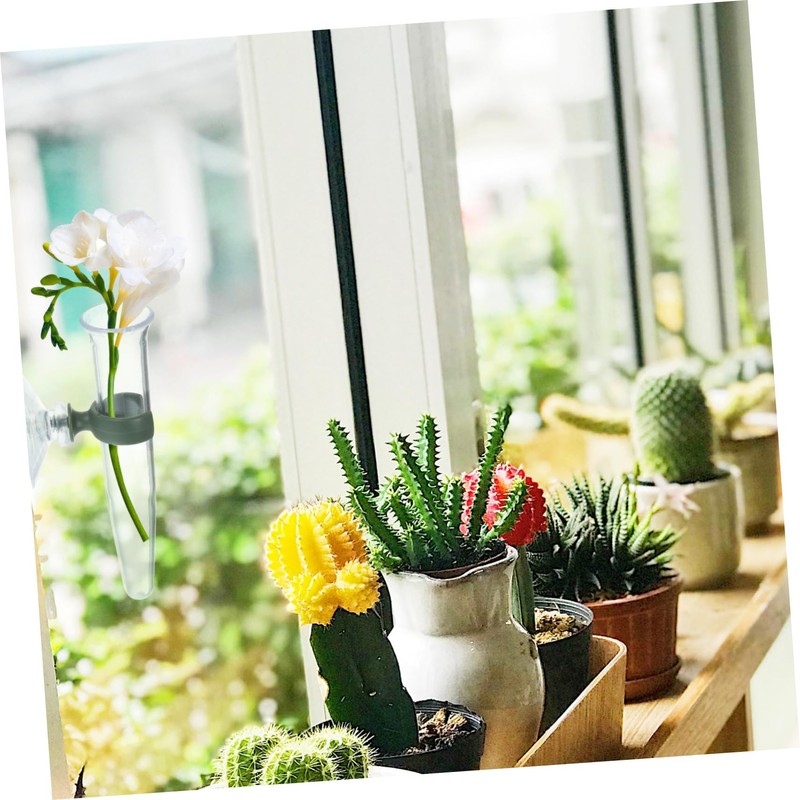 Mipcase 8Pcs Floral Water Tubes with Suction Cups Durable Flower