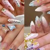 JFIYUOMCI 2 Boxes Gold Ocean Nail Charms for Summer -