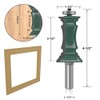 OLETBE 2 PCS Router Bit Set, 1/2-Inch Shank Woodworking Wood