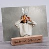 Interluxe Kartenhalter - Grüße vom Osterhasen - Grußkartenhalter Fotohalter Kartenständer