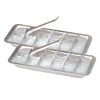 Fox Valley Traders Vintage Kitchen Aluminum Metal Ice Cube Trays,