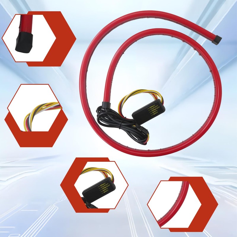 2025 Upgraded 40inch Car LED Rear 3rd Stop Brake Strip