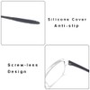 Mcoorn Lesebrille Entspiegelt Transparent für Damen Herren, Blaulichtfilter Lesehilfe Biegsam