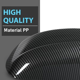 CHEDA Mirror Cover Caps Compatible with Dodge Charger SRT 2015-2023 Carbon Fiber