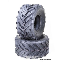 Set 2 Road Guider ATV Mud Tires 22x10-9 22X10X9 6PR 20mm Deep Tread for Honda Recon 250 Suzuki Ozark 250