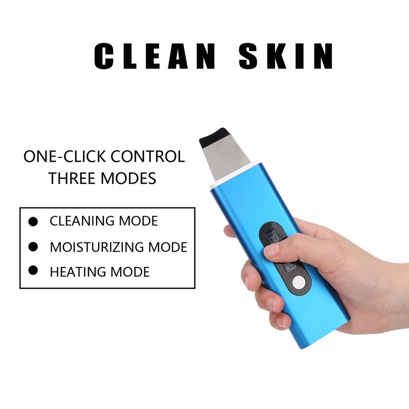 Ultrasonic Skin Scrubber Blackhead Removal Adjustable Face Pore Cleaner Beauty