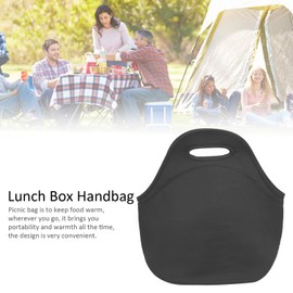 Culnflun Lunch Bag, Bolsa De Almuerzo, Cool Bag, 31 cm x 30 cm x 16 cm, Insulated Thermal Material Lunch Box, Camping Portable Picnic Bag, Cold Drink Chill Fruit Cooler (Black)