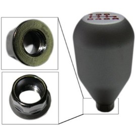 VMS RACING 10x1.5mm Thread Threaded Type-R Type-S 6 Speed Shift Knob in Gunmetal Billet Aluminum Silver Compatible with Acura RSX 02-06 2002-2006