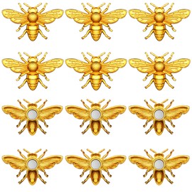 12 Pieces Bees Refrigerator Magnets Bees Fridge Magnets Cute Bee Whiteboard Magnets for Office Whiteboard Fridge Decorations Supplies