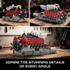 Mould King 10210 V12 Engine Model Kit that Works, Build