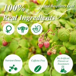 WT WEETEE Red Raspberry Leaf Tea Bags, 60 Count Corn Fibre, Pure Cut & Sifted Raspberry Leaves, No Sugar, No Caffeine, Natural Pregnancy Tea