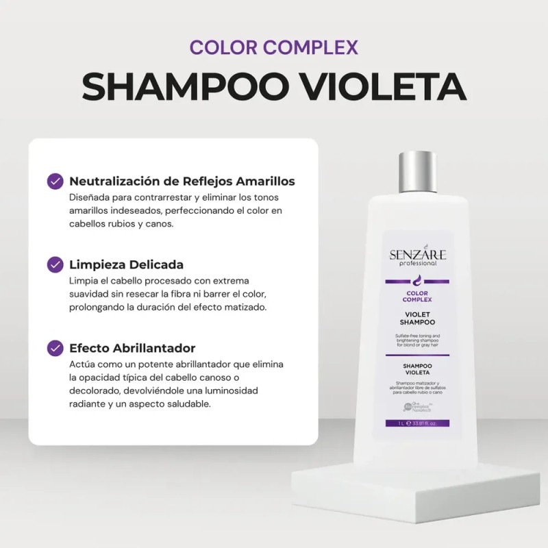 Senzáre Color Complex Shampoo Violeta 300 ml