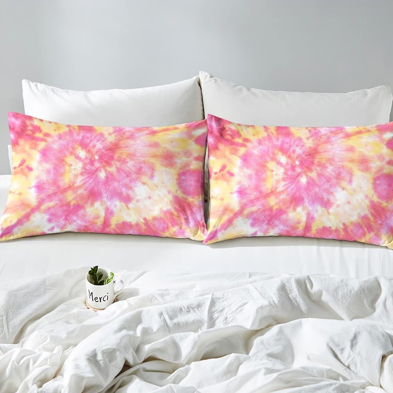 Pink Tie Dye Bed Sheets Swirl Tie Dye Bedding Sheets