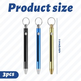 3 PCS Titanium Toothpicks,Metal Toothpick,Metal Tooth Pick,Reusable Tooth Pick Metal,Reusable Toothpick，Pocket Toothpicks Suitable for Home,Outdoor,Travel,Picnic and Camping,Keychain Etc.