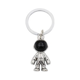 Elechobby Astronaut Keychain,Spaceman Keyring - Creative Metal Spaceship Key Chain, Car Key Chain Accessory Backpack Charms (Silver)
