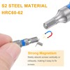 HARFINGTON 2pcs Hex Screwdriver Bit H2.5 1/4" Hex Shank 25mm/1"