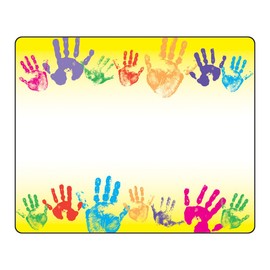TREND enterprises, Inc. Rainbow Handprints Terrific Labels, 36 ct
