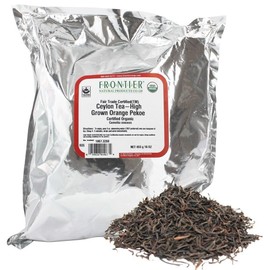 Frontier Natural Products Co-Op Organic Ceylon Tea - High Grown Orange Pekoe 16 oz (453 grams) Pkg