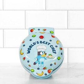 Uncanny Brands Bluey Mini Waffle Maker – Fun Character Waffles – Easy to Use and Clean