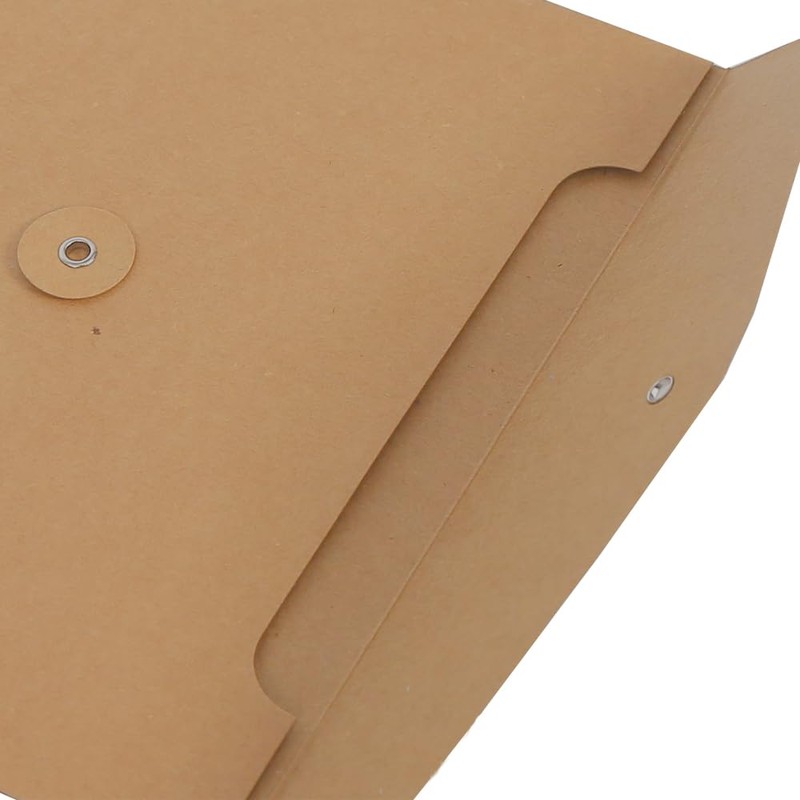 10Pcs A4 Kraft Paper File Folder Browm Filing Envelope Folder