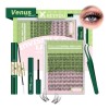 Kit De Extensiones De Pestañas Raíces Invisibles Venus 8-18