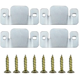 SofaHeaven 4pcs Sofa Connectors Clip Universal Metal Sectional Sofa Connectors Flush Mount Brackets Heavy Duty Interlocking Brackets with Screws for Furniture Wall Headboard