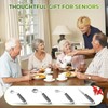 Adaptive Utensils, Adaptive Utensils 4pcs for Hand Tremors,Elderly, Arthritis,Parkinsons-Built Up