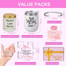 Gifts for Mom - Happy Birthday Gifts for Mom from Daughter Son Kids, Funny Mom Gifts Ideas Cool Mom Presents Unique Gifts Basket for Mom, Best Mom Ever Gifts for Birthday Christmas Mothers Day