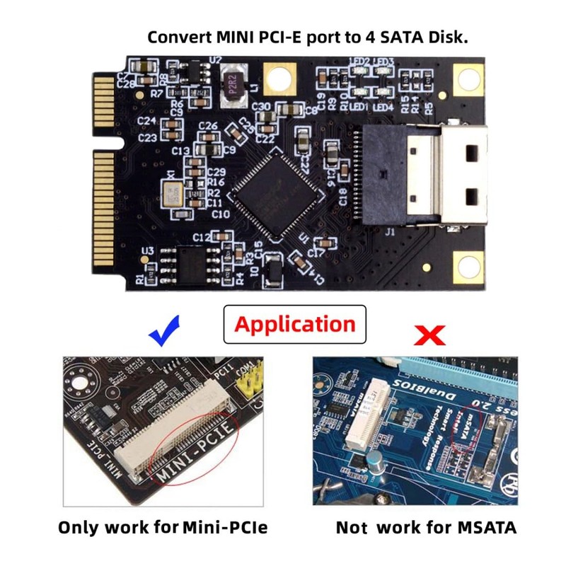 chenyang MINI PCI-E Riser Card Adapter, MINI PCI-E to Slimline