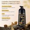 Black Hair Dye Shampoo 3 in 1, Shampoo para Canas