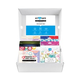 Discovery Kit with Shaving, Feminine Hygiene, First Aid, Essential Flows, Shower, Toilet & PPE Kits – Complete Travel & Emergency Essentials in a Convenient Box