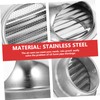 Healeved Round Stainless Steel Dryer Vent Cover Outdoor Exhaust Grille