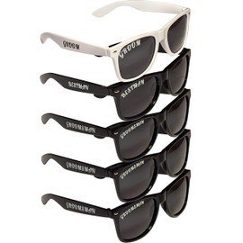 5-pack Polarized Bachelor Party/Wedding Sunglasses Gifts Props Supplies Groom Groomsman Best Man