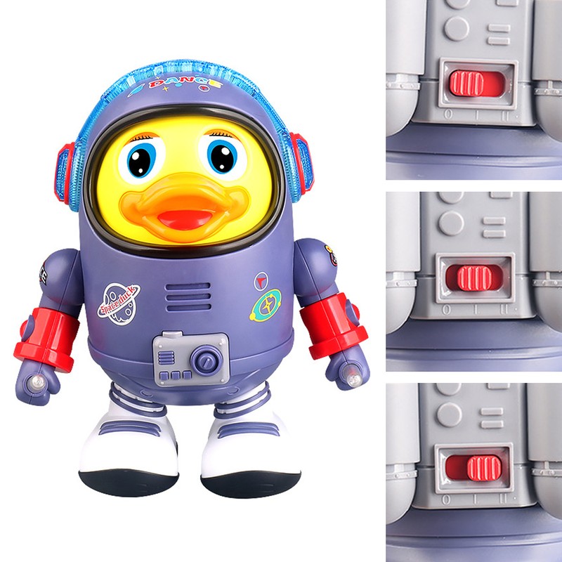 Dance Duck Toy Electric Dancing Singing with Music Light Plastic