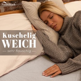 NatureMark Winter Thermal Fleece Fitted Sheet in Many Colours and Sizes Bed Sheet 90 x 190 to 100 x 200 cm Natural