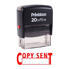 Printtoo Copy Sent Self Inking Rubber Stamp Office Stationary Custom Stamp-Red