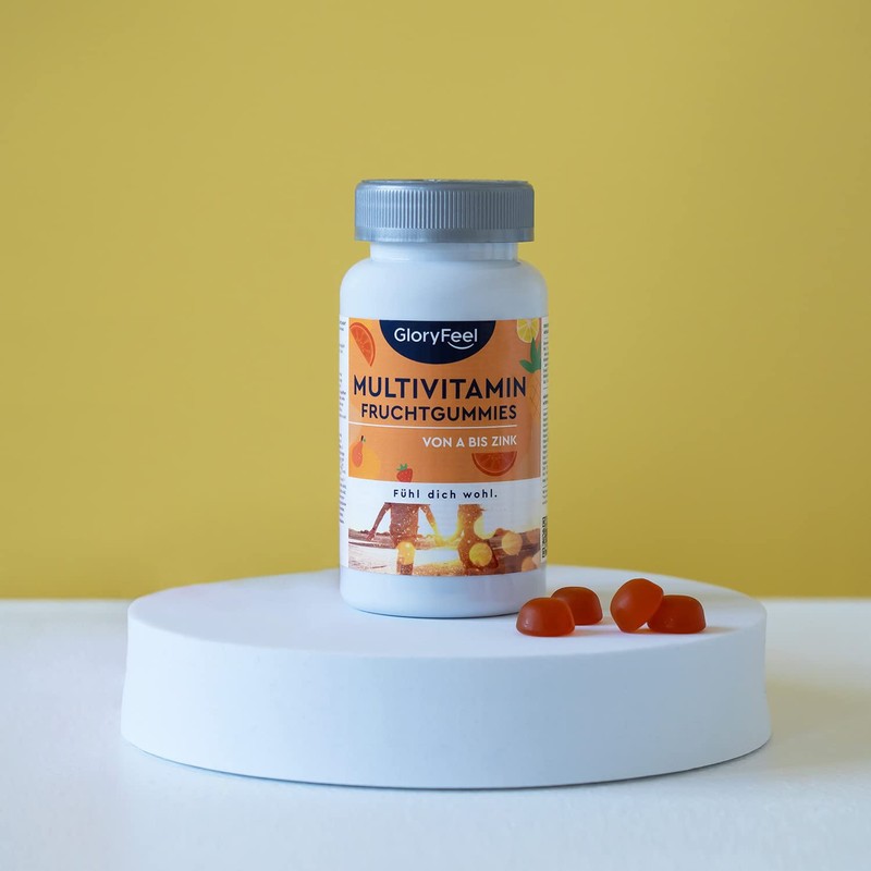 Multivitamin Fruit Gums without Sugar for Children and Adults -